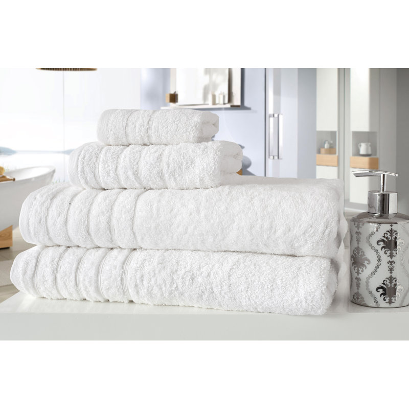 Charlton Home® Shantae Turkish Cotton Ribbed Bath Towels & Reviews
